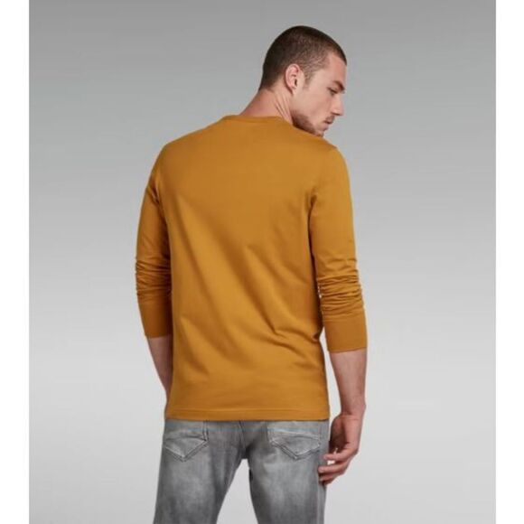 G-Star Raw D20448 336 Men's Sz M Vulcan Rust/Burnt Orange L/S Base-R T-Shirt - Picture 11 of 11